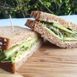 Sprouted Cucumber Sandwich