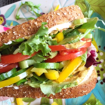 Mega Monster Vegetable Sandwich